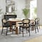 Flash Furniture Jacob Cane Rattan Dining and Event Chairs w/Solid Wood Frame and Seat, Natural/Black, 2PK SK-220902-NATBLK-GG - alternate 8